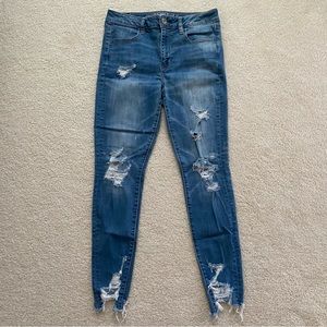 American Eagle Ripped Hi-Rise Jeggings